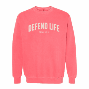 Defend Life Comfort Colors® Sweatshirt – Watermelon (Psalm 127:3)