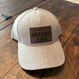 Defend Life Heather Grey Snapback 5 Panel Hat