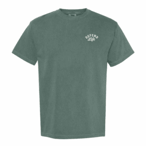 Defend Life Comfort Colors® T-Shirt – Blue Spruce (Psalm 127:3)