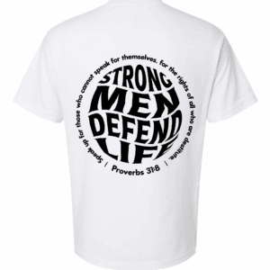Defend Life White Pump Workout Shirt