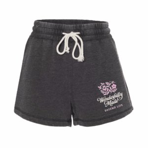 Defend Life Women's Charcoal Wonderfully Made Shorts
