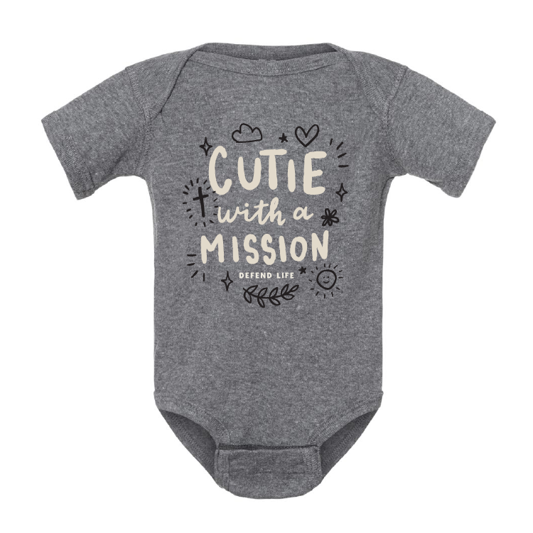 Defend Life Onesie - Tiny Life, Big Mission - Image 1