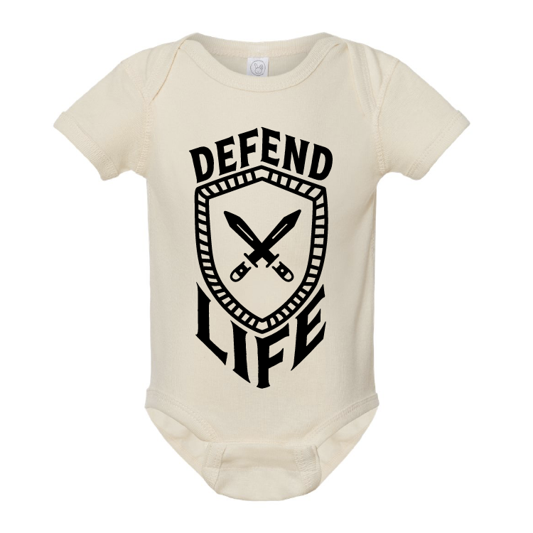 Defend Life Onesie -Shield - Image 1