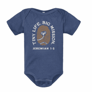 Defend Life Onesie - Tiny Life Big, Mission Finger Print