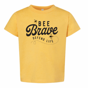 Defend Life Bee Brave Toddler Tee