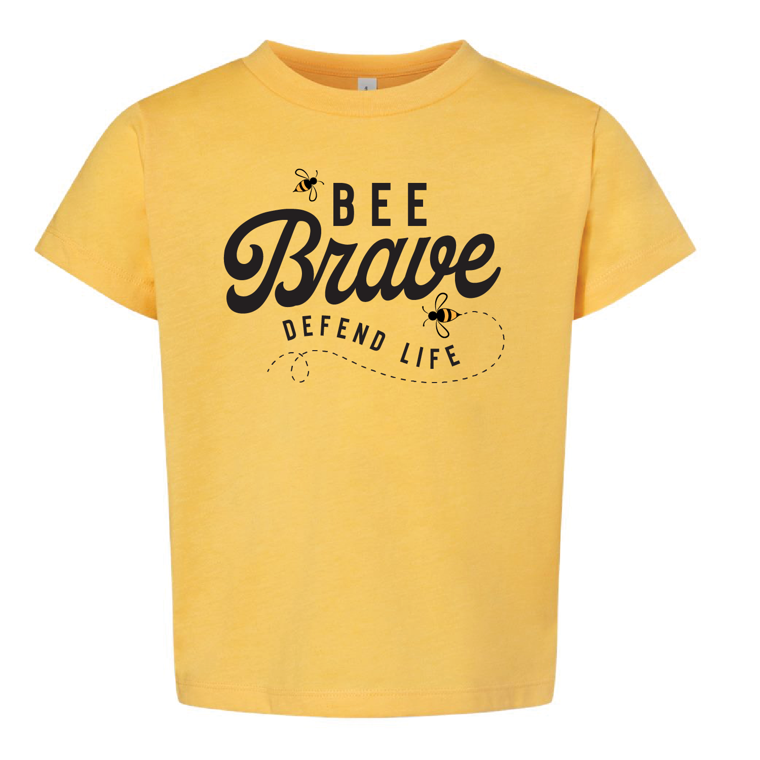 Defend Life Bee Brave Toddler Tee - Image 1