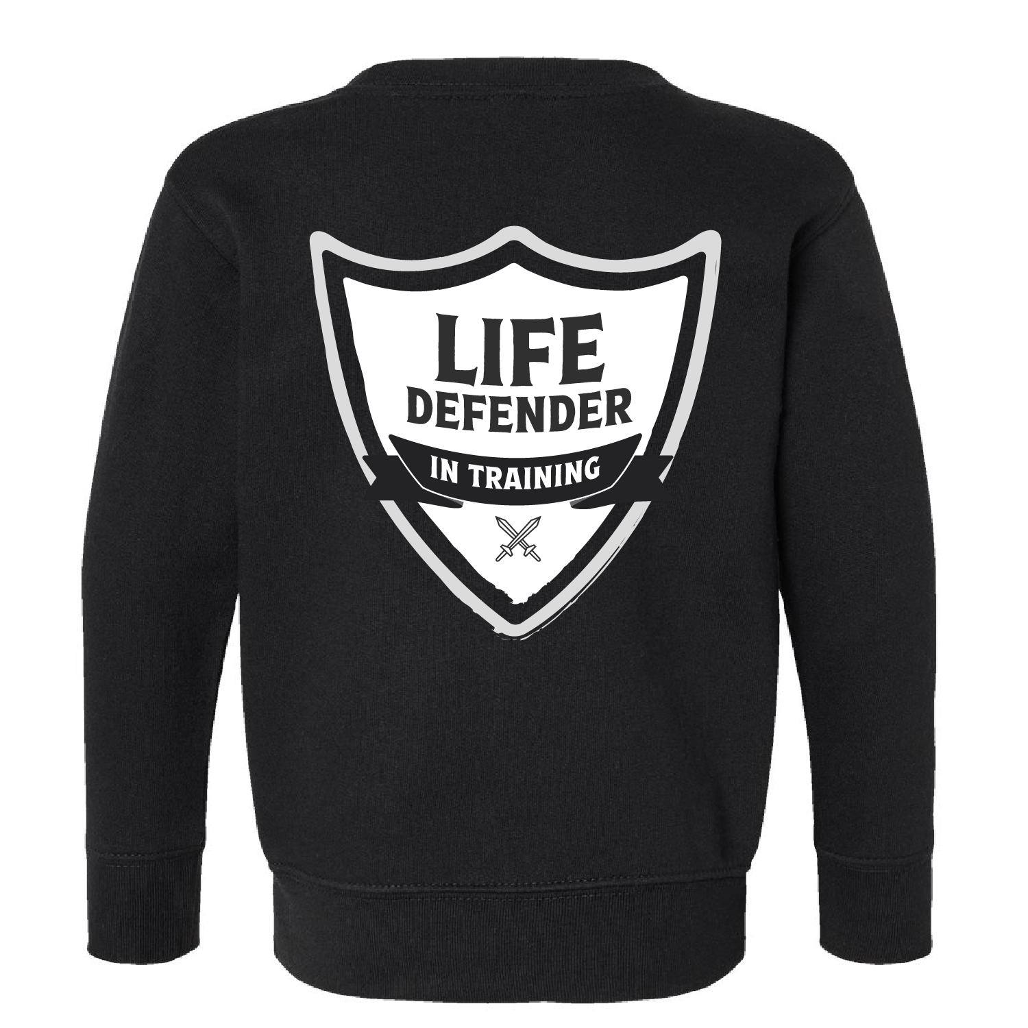 Defend Life In Training Toddler Sweatshirt Black - Image 1