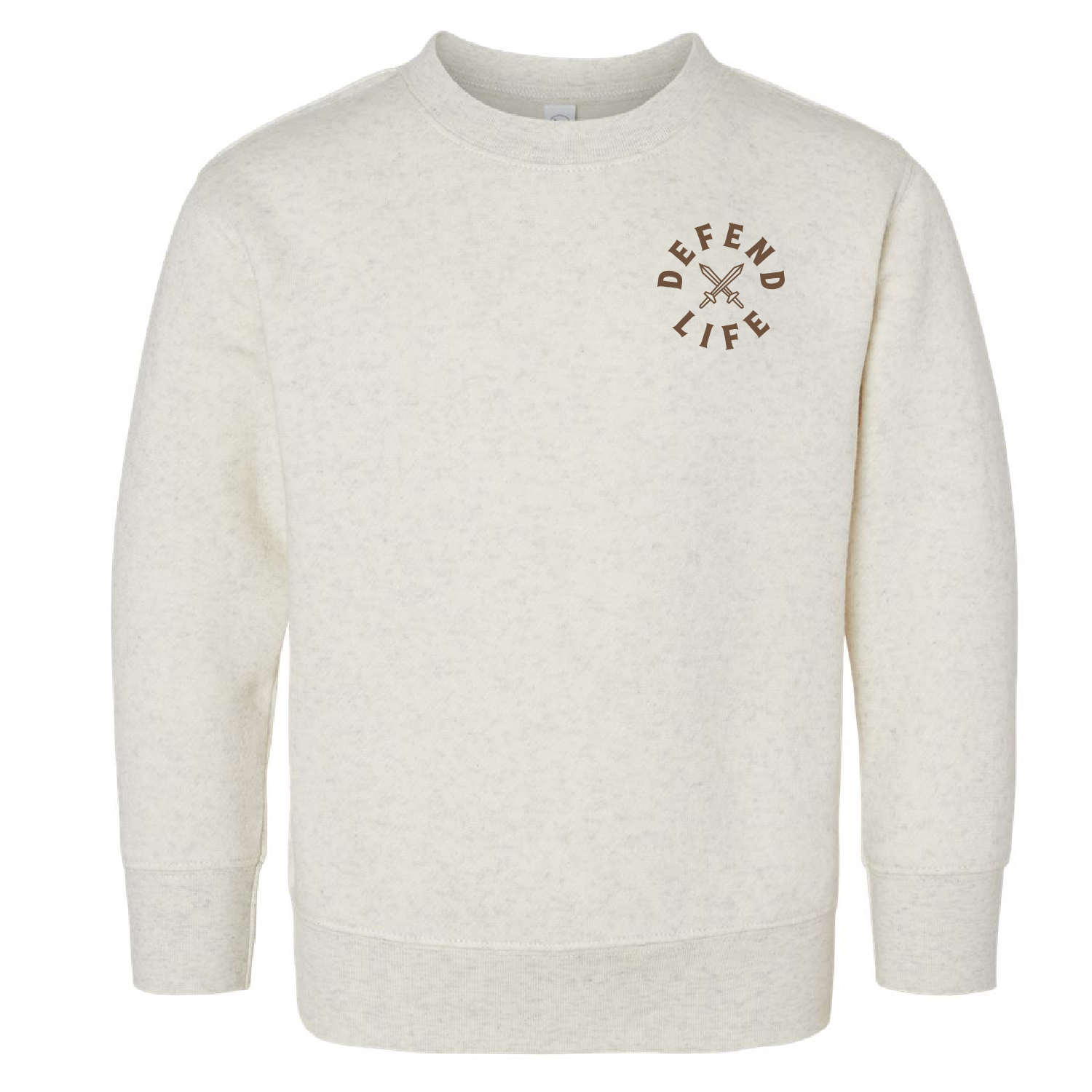 DL-Toddler-sweatshirt-life-defender-shield-cream-front