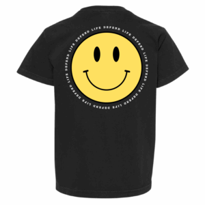 Defend Life Smiley Face Youth Tee