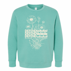 Defend Life Matthew 26:28-29 Flower Sweatshirt